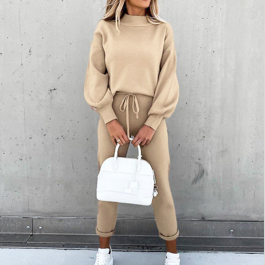 Damen Lässiges Hoodie-Set mit bequemen Jogginghosen Heidi-Mode