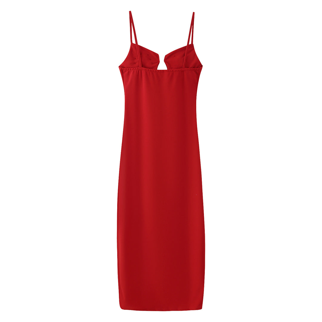 Damen Maxikleid mit floralen Applikationen und elegantem Schnitt Heidi-Mode