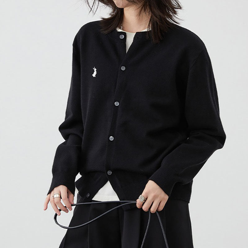 Damen weiche Strickjacke mit feinen Knopfdetails und elegantem Design Heidi-Mode