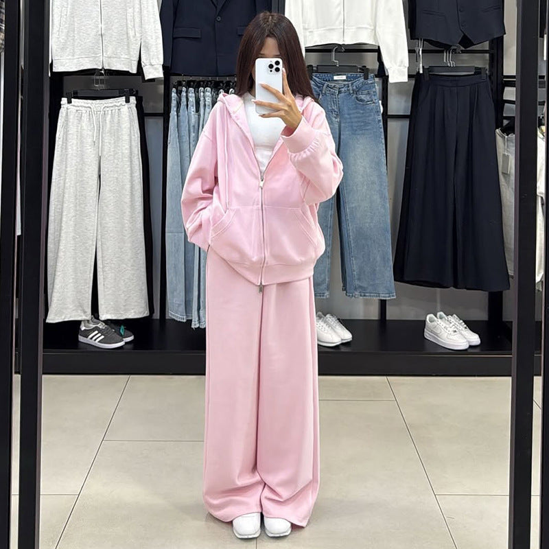 Damen bequemer und stylischer Kapuzenset Heidi-Mode