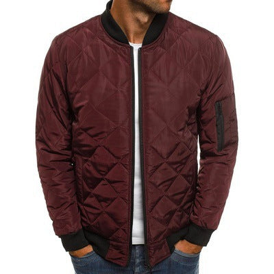 Herren Steppjacke mit praktischen Taschen und elastischen Bündchen Heidi-Mode
