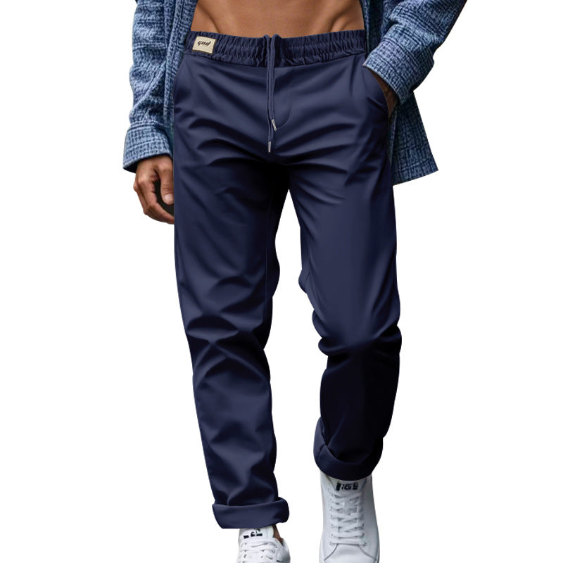 Herren elegante Freizeithose mit lockerem Schnitt und atmungsaktiver Struktur Heidi-Mode