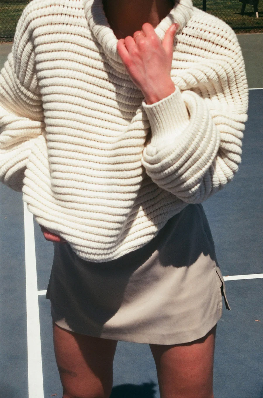 Damen lässiger Pullover im Strukturstrickdesign mit oversize Schnitt Heidi-Mode