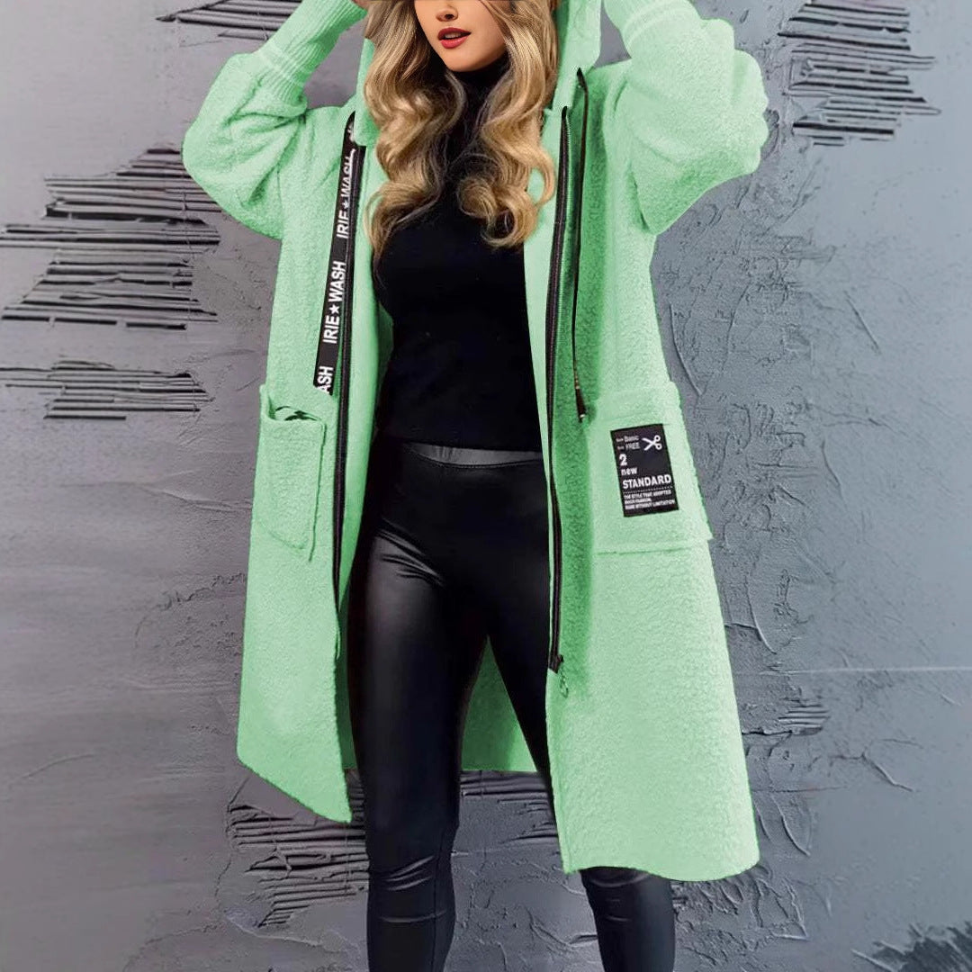 Damen Kuschelige Teddyjacke mit praktischen Taschen Heidi-Mode