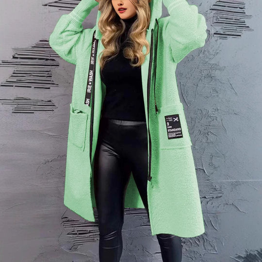 Damen Kuschelige Teddyjacke mit praktischen Taschen Heidi-Mode