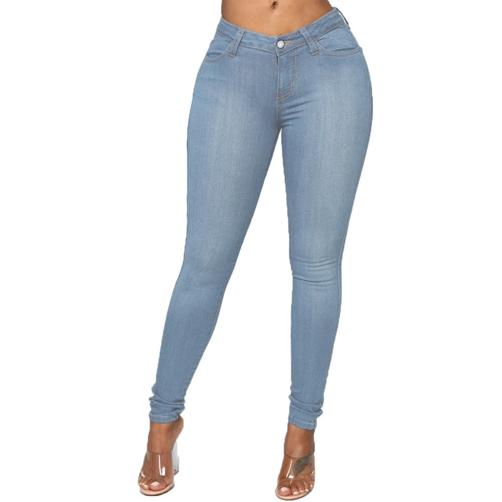 Damen High-Waist Skinny Jeans mit perfektem Sitz Heidi-Mode