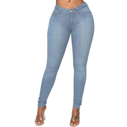 Damen High-Waist Skinny Jeans mit perfektem Sitz Heidi-Mode