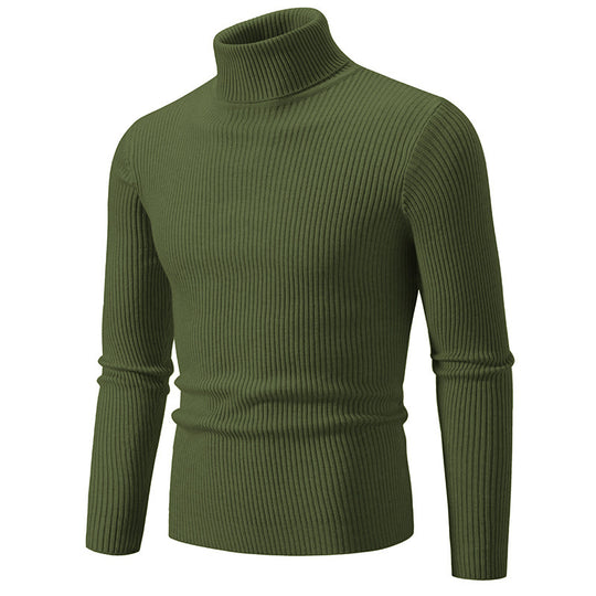 Herren feiner Rollkragenpullover aus langlebigem Strickmaterial Heidi-Mode