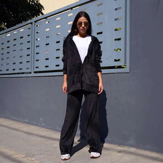 Damen bequeme und stilvolle Kapuzenjacke Heidi-Mode