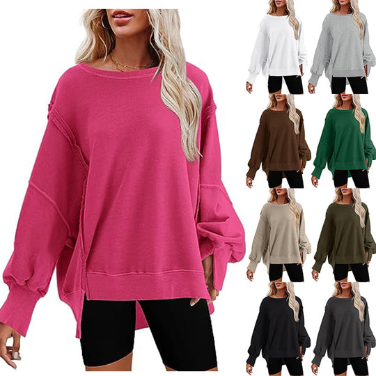 Damen Oversized Sweatshirt Heidi-Mode