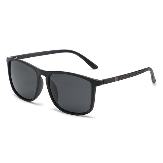 Heidi Mode | UV-Schutz quadratische polarisierte Sonnenbrille mit großem Rahmen