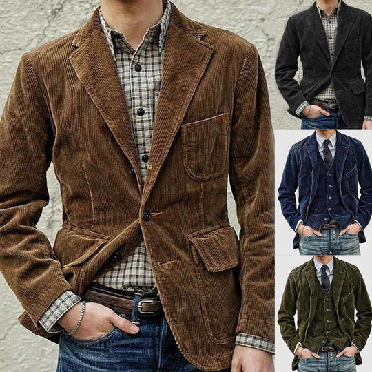 Herren Cordblazer mit modernem Schnitt Heidi-Mode
