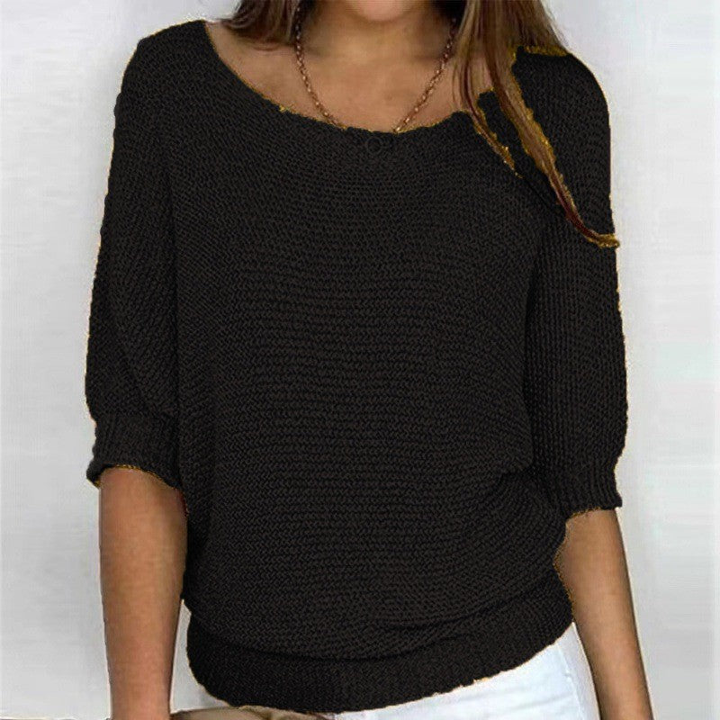 Damen lässiger Pullover Heidi-Mode