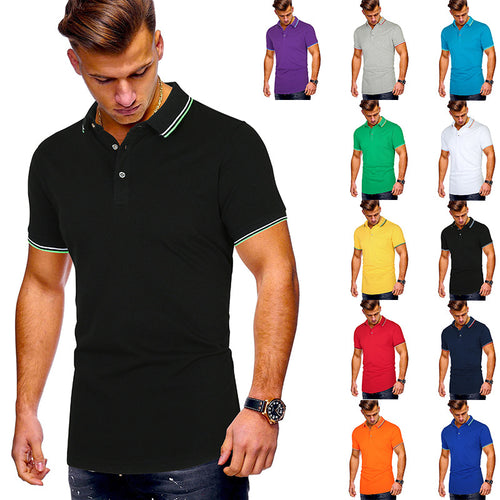Herren Poloshirt mit modernen Akzenten Heidi-Mode