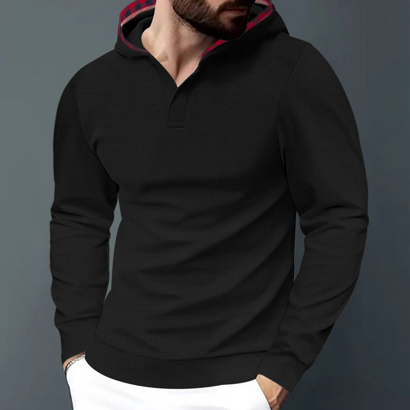 Herren Kapuzensweater mit strukturiertem Design und komfortablem Schnitt Heidi-Mode