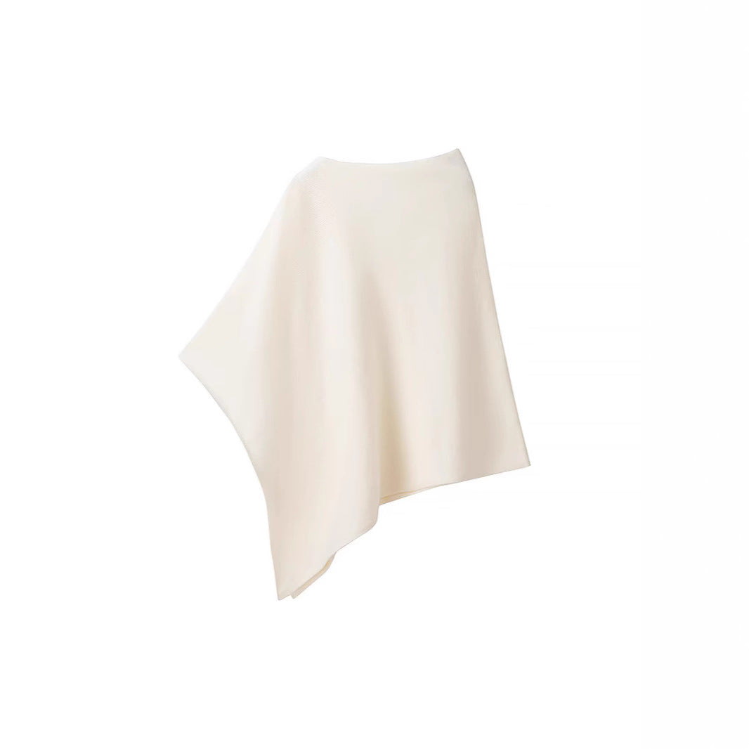 Damen Poncho aus weichem, hochwertigem Material mit elegantem Schnitt Heidi-Mode