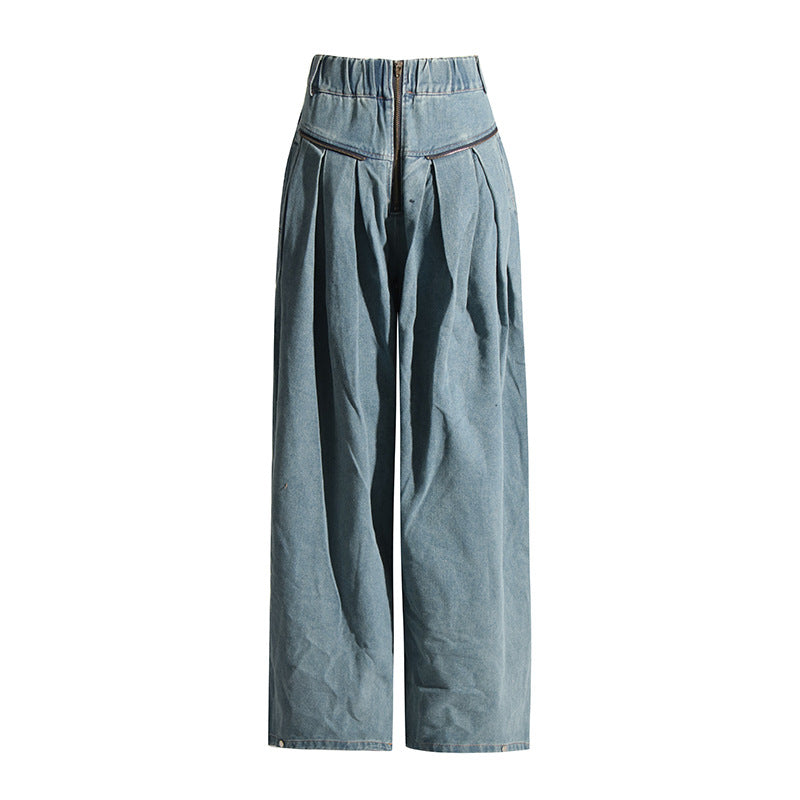 Damen Cargo-Hose mit weiten Beinen und praktischen Taschen Heidi-Mode