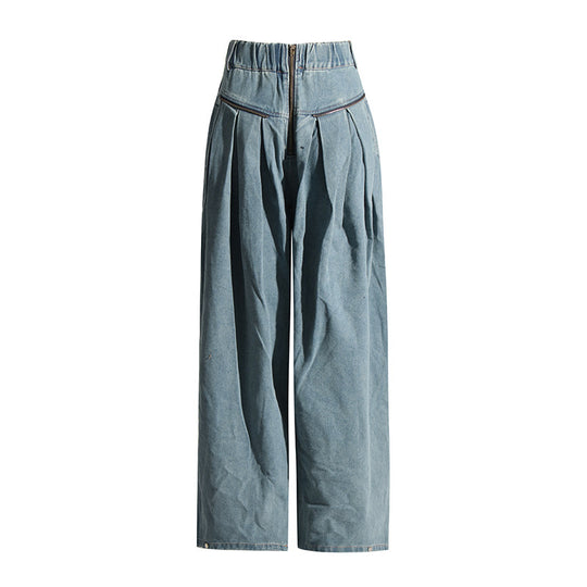 Damen Cargo-Hose mit weiten Beinen und praktischen Taschen Heidi-Mode