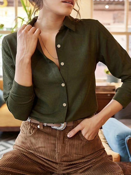 Damen elegante Baumwollbluse Heidi-Mode