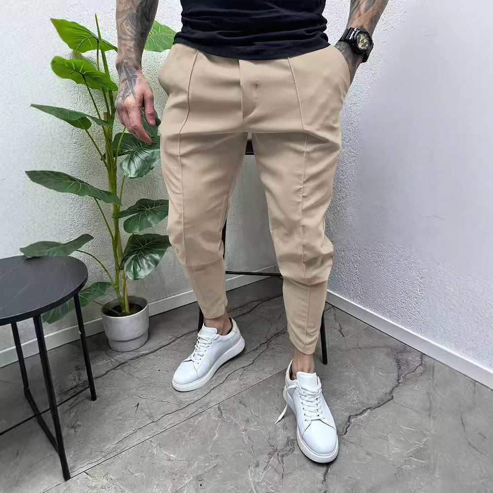Herren Slim-Fit Jogginghose mit praktischem Taschen-Design und elastischem Bund Heidi-Mode