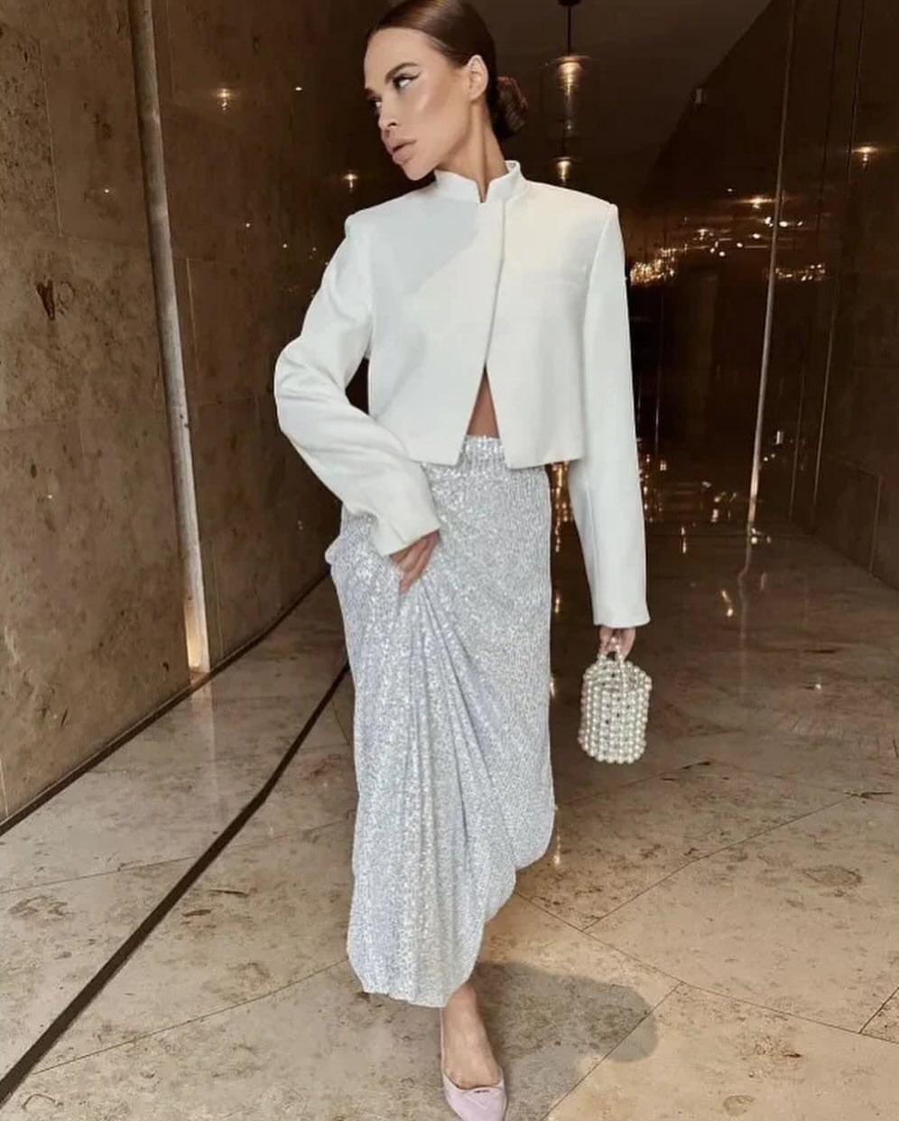 Heidi-Mode | Elegante Schlitzelastische Gerade Lange Rock