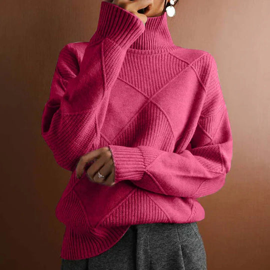 Heidi-Mode | Lässiger, Schlicher Strickpullover