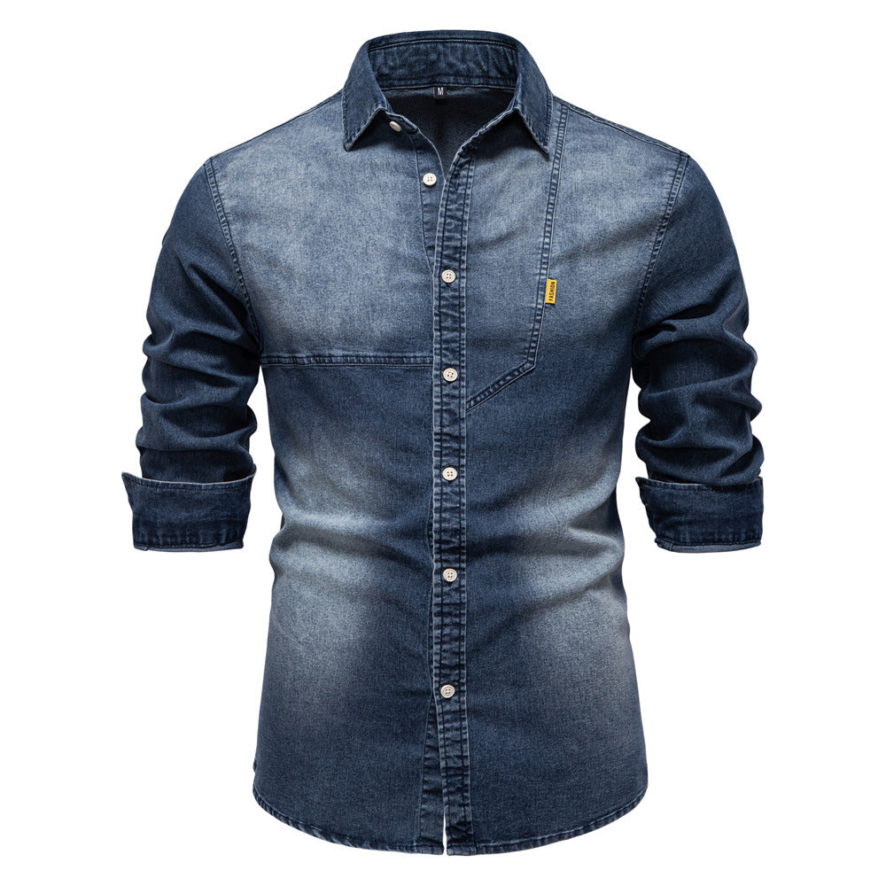Herren Jeanshemd Heidi-Mode