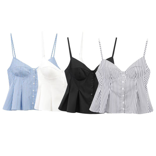 Heidi-Mode | Frühlings Falten Satin Cami Top
