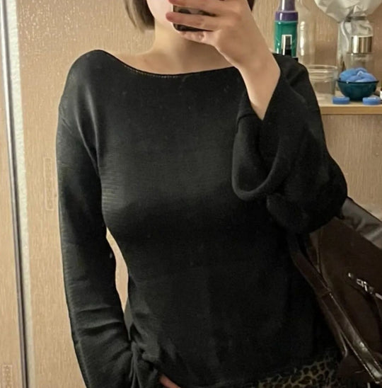 Damen Eleganter Feinstrickpullover mit lässigem Schnitt und Rundhalsausschnitt Heidi-Mode