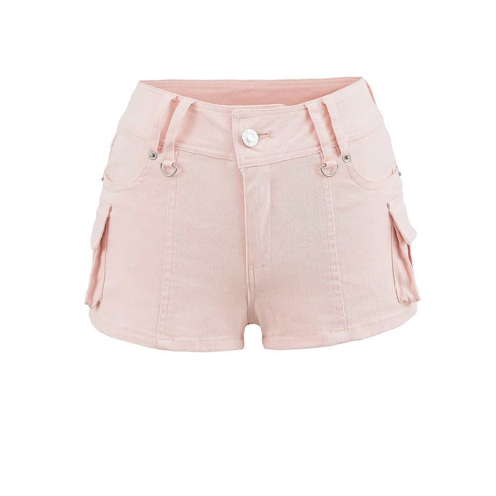 Damen Cargo-Shorts mit praktischen Taschen und elastischem Bund Heidi-Mode