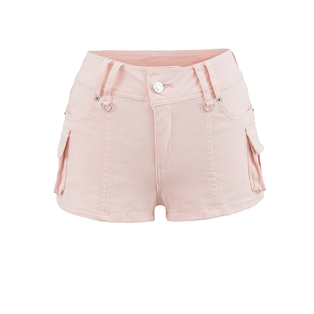 Damen Cargo-Shorts mit praktischen Taschen und elastischem Bund Heidi-Mode
