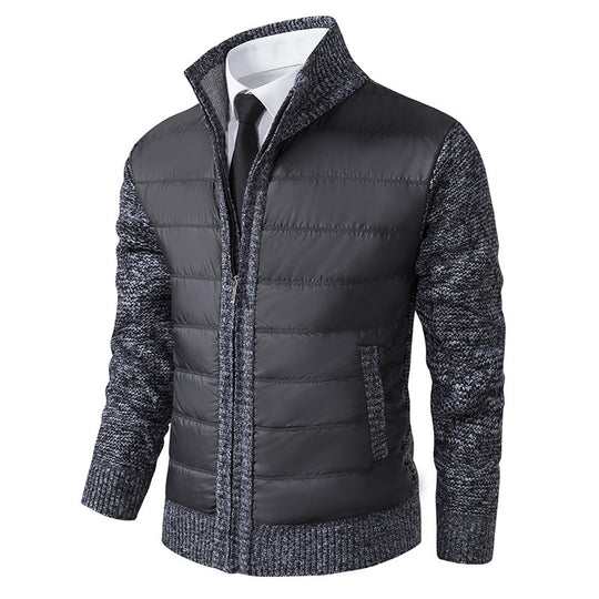 Herren sportive Kapuzenjacke mit strukturiertem Material und eleganten Details Heidi-Mode