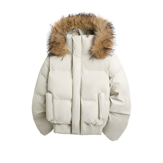 Damen modische Steppjacke mit kuscheligem Kunstfellbesatz und praktischen Taschen Heidi-Mode