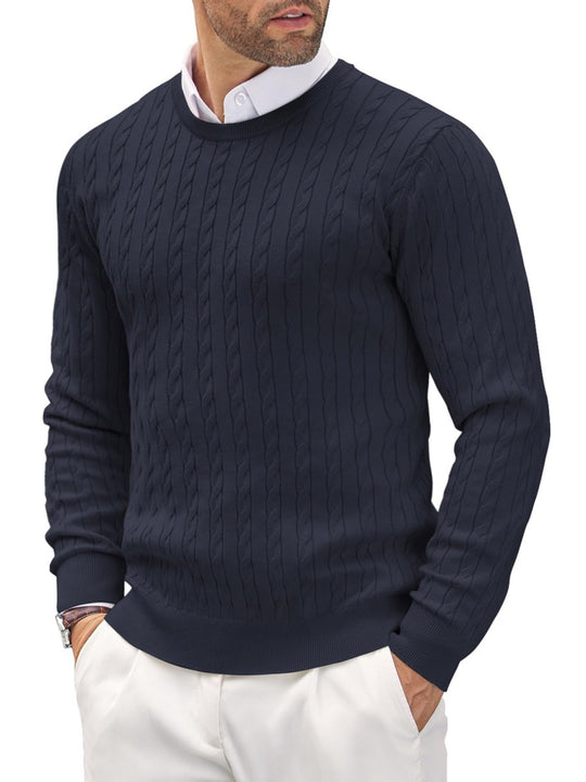 Herren Strickpullover mit Fischgratmuster Heidi-Mode