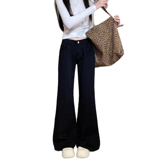 Damen Weite Flared Jeans mit hohem Bund und modernem Schnitt Heidi-Mode