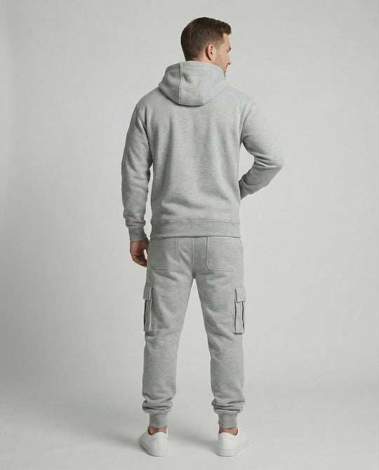 Freizeitanzug Herren mit Hoodie und Cargo Jogginghose