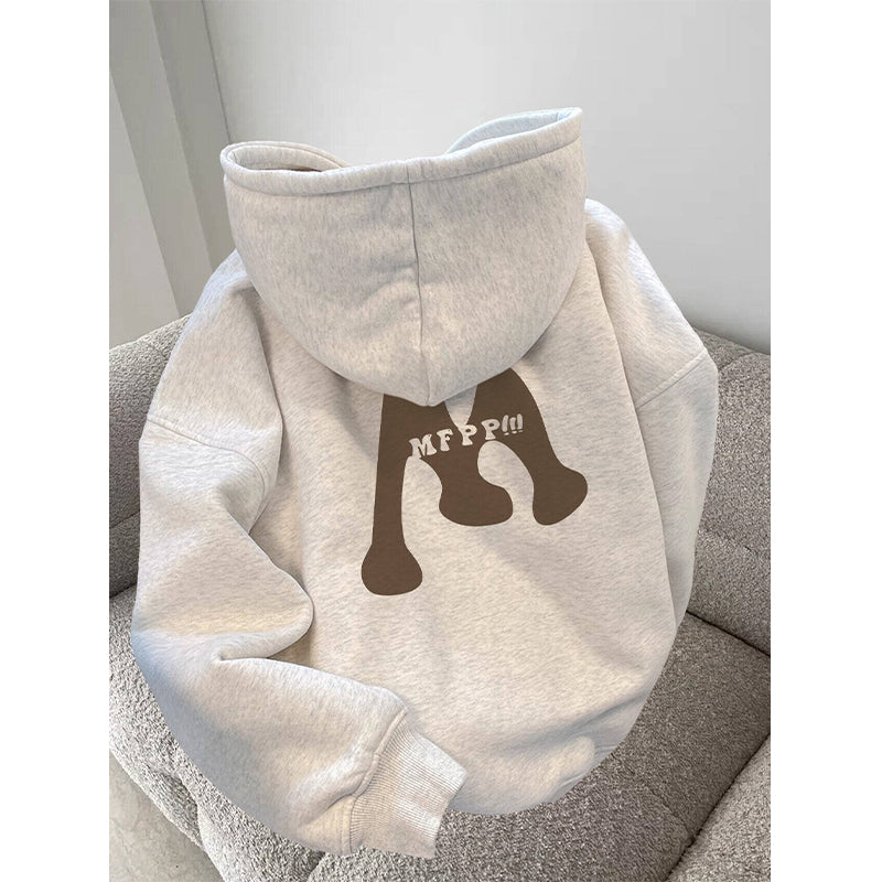 Damen Kapuzenpullover mit kreativem grafischen Aufdruck Heidi-Mode