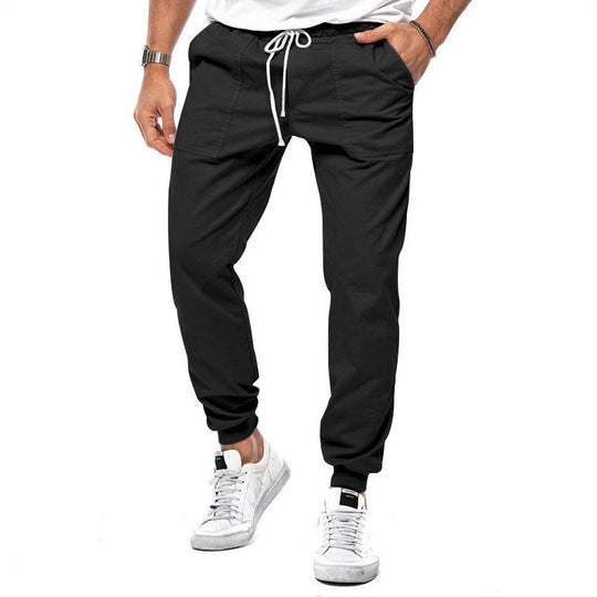 Herren Cargo-Jogginghose mit elastischem Bund und praktischen Taschen Heidi-Mode