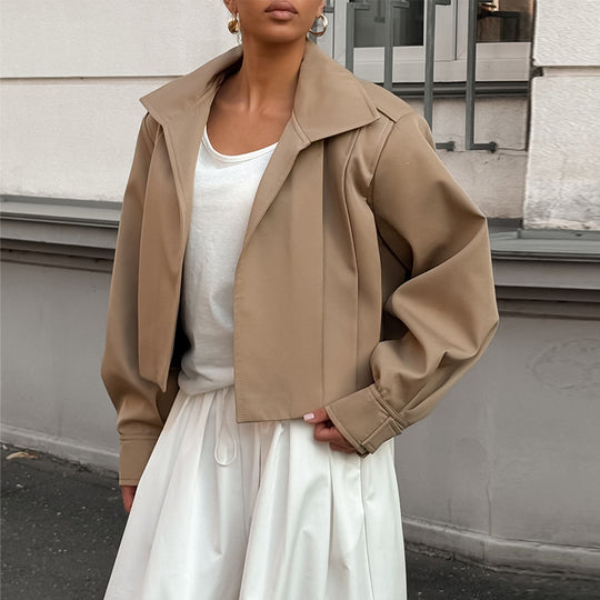 Damen cropped Jacke mit überschnittenen Schultern Heidi-Mode