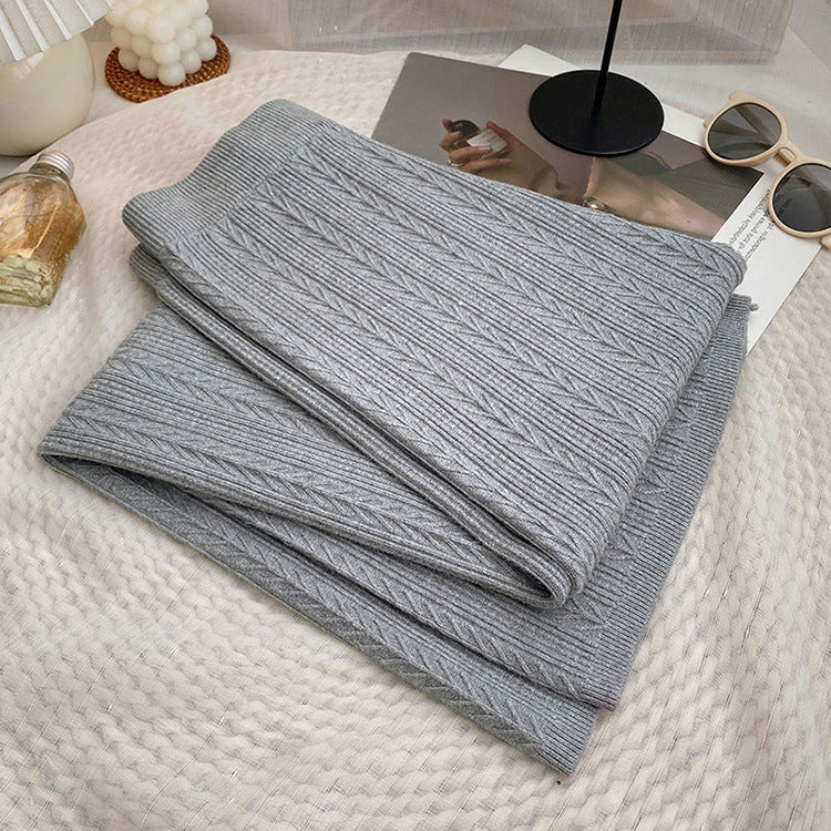 Damen Weiche Strickhose mit Zopfmuster Heidi-Mode