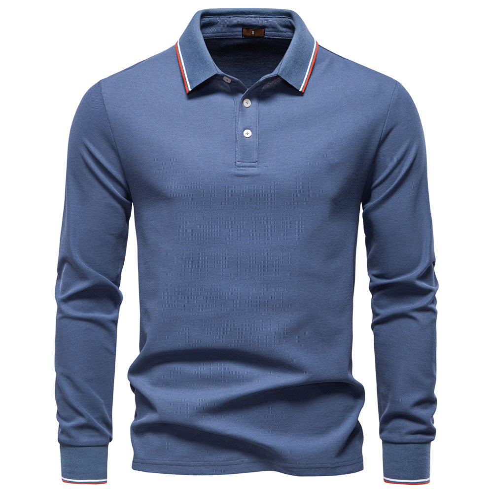 Herren Langarm Poloshirt Heidi-Mode