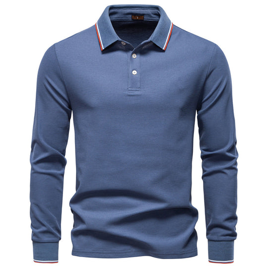 Herren Langarm Poloshirt Heidi-Mode