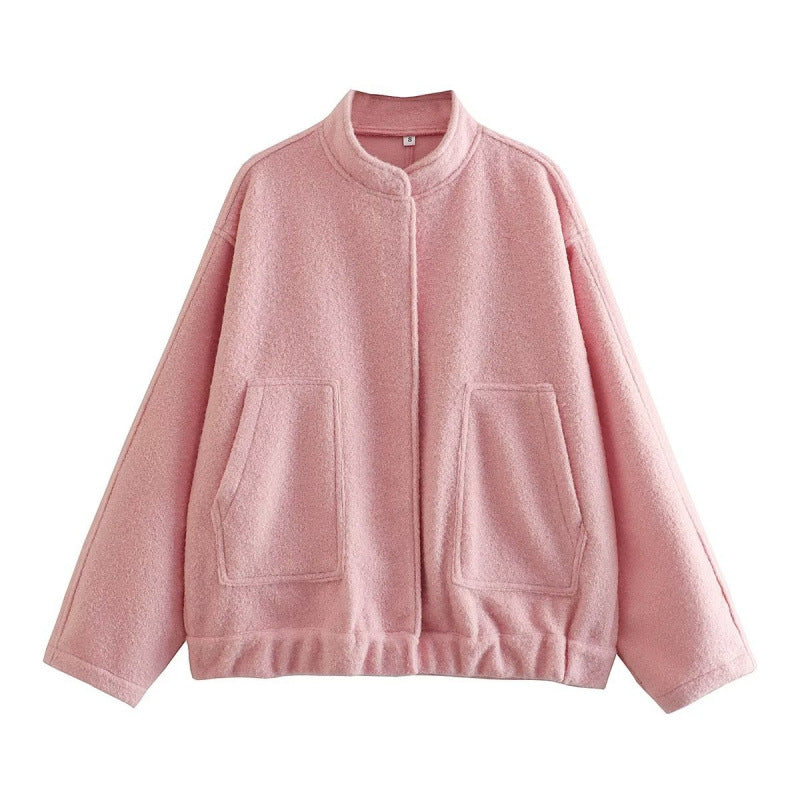 Damen coole Oversize-Jacke aus weichem Wollmix Heidi-Mode