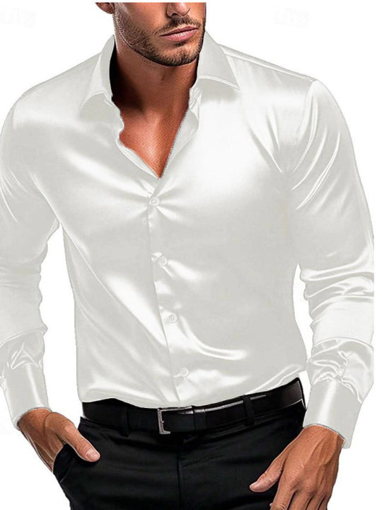 Herren Elegantes und zeitloses Seidenhemd Heidi-Mode