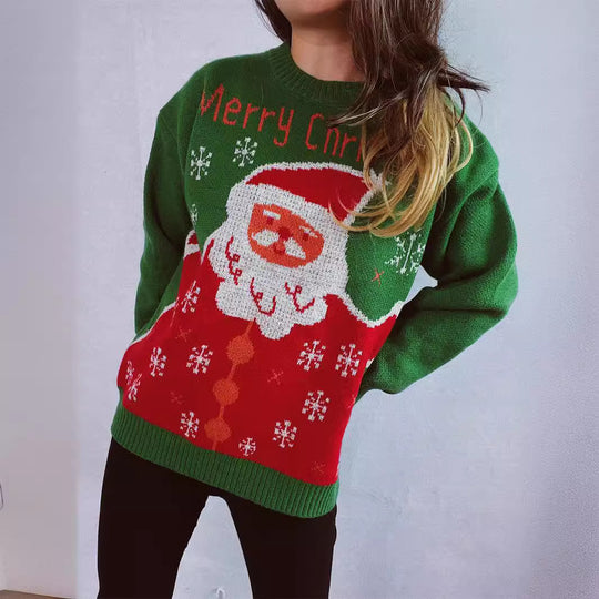 Damen Weihnachts-Pullover mit festlichem Design und hochwertigem Strick Heidi-Mode