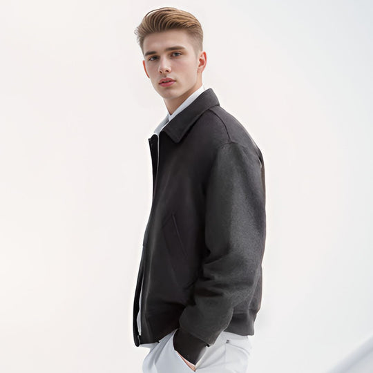 Herren Fleecejacke im sportlichen Stil mit praktischem Reißverschluss und seitlichen Taschen Heidi-Mode