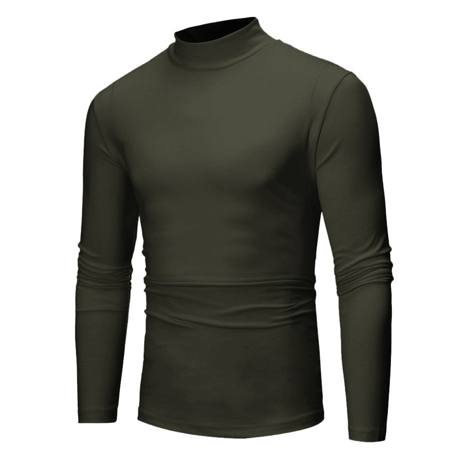 Herren turtleneck Langarmshirt Heidi-Mode