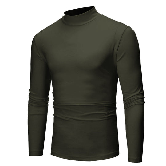 Herren turtleneck Langarmshirt Heidi-Mode