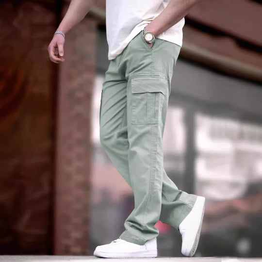 Herren Cargo-Hosen mit multifunktionalen Taschen und atmungsaktivem Stoff Heidi-Mode