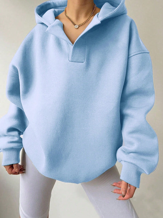 Damen Oversized Kapuzenpullover mit modischem Schnitt und legerem Look Heidi-Mode